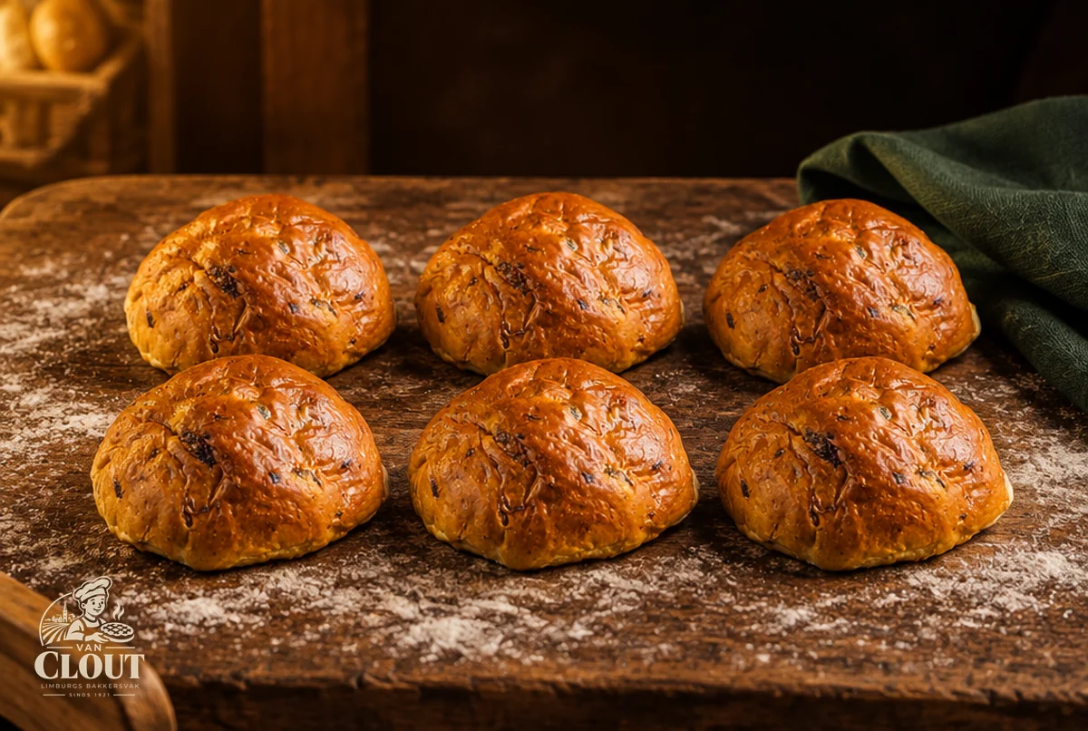 Rozijnenbollen (6 stuks)